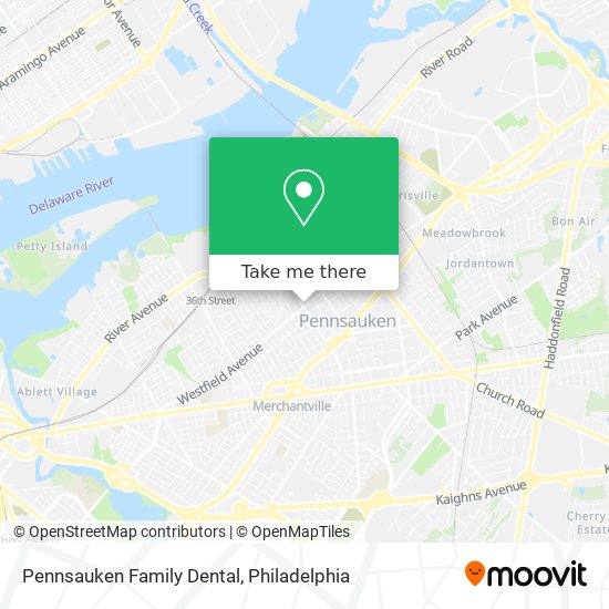 Mapa de Pennsauken Family Dental