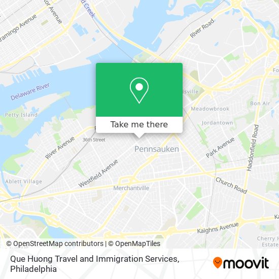 Mapa de Que Huong Travel and Immigration Services