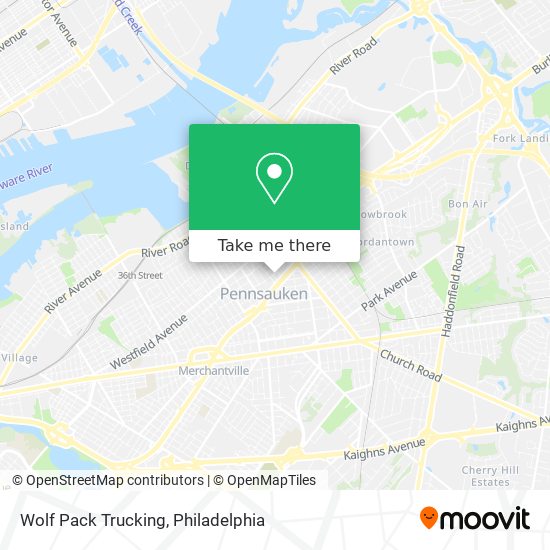 Wolf Pack Trucking map
