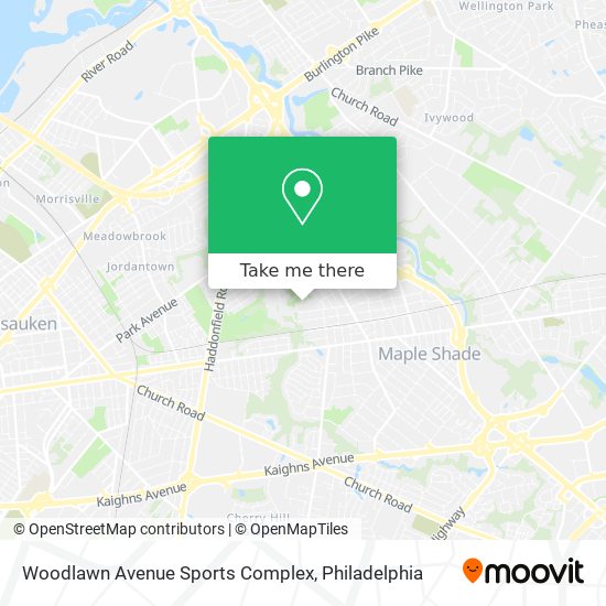 Woodlawn Avenue Sports Complex map