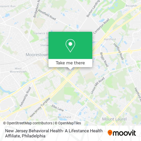 Mapa de New Jersey Behavioral Health- A Lifestance Health Affiliate