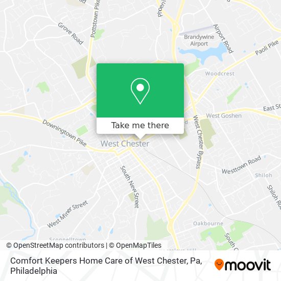 Mapa de Comfort Keepers Home Care of West Chester, Pa