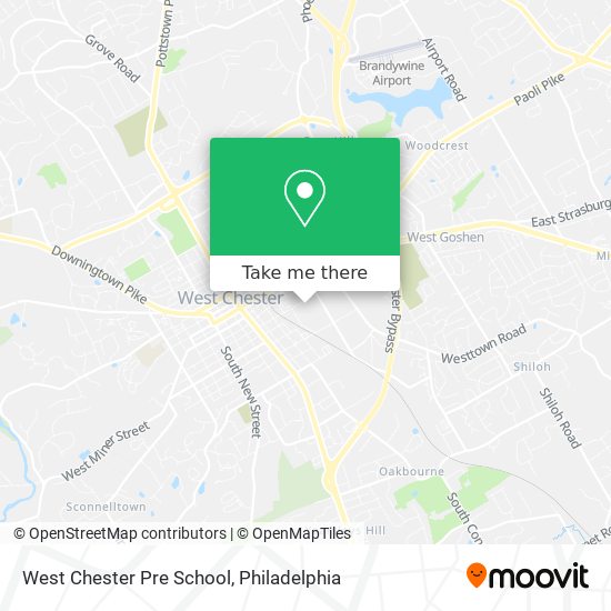 West Chester Pre School map