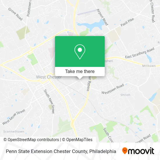 Penn State Extension Chester County map