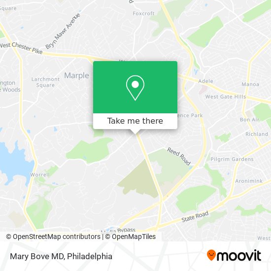 Mary Bove MD map