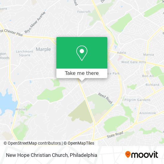 New Hope Christian Church map