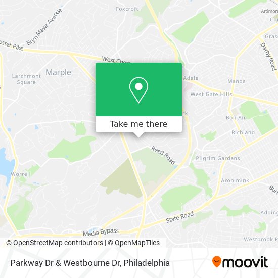 Parkway Dr & Westbourne Dr map