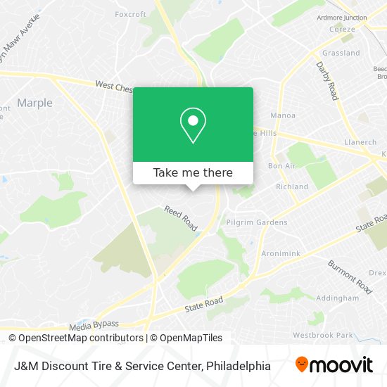 Mapa de J&M Discount Tire & Service Center