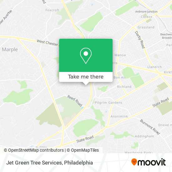 Jet Green Tree Services map