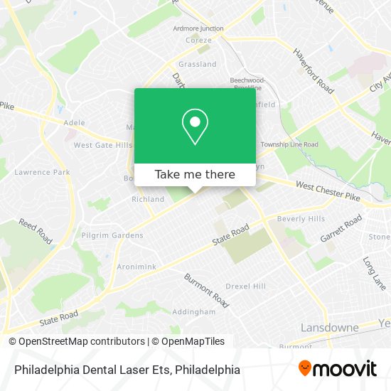 Mapa de Philadelphia Dental Laser Ets