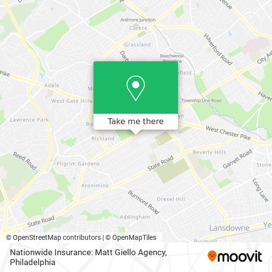 Nationwide Insurance: Matt Giello Agency map