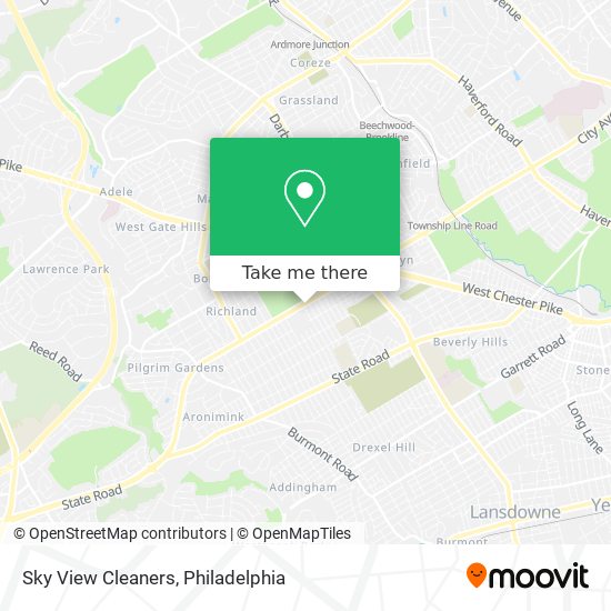 Sky View Cleaners map
