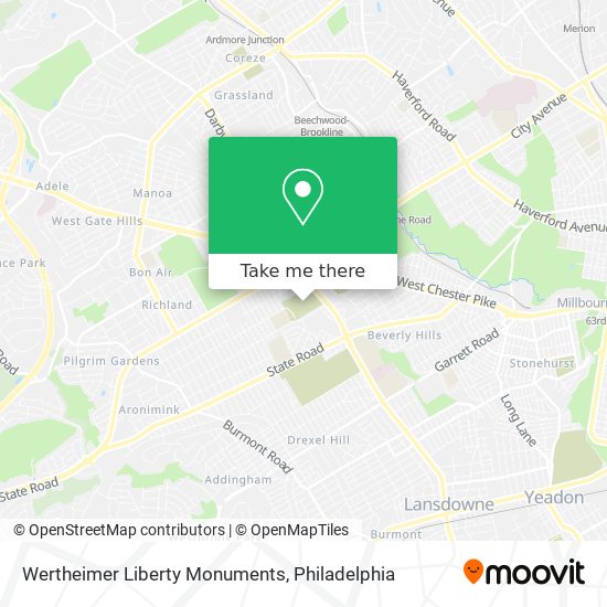 Wertheimer Liberty Monuments map