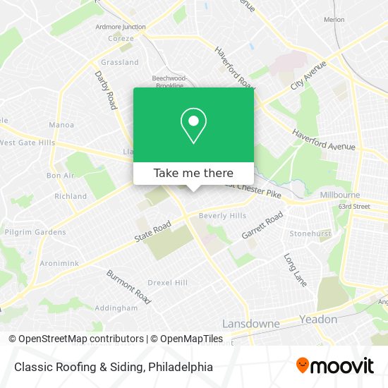 Mapa de Classic Roofing & Siding