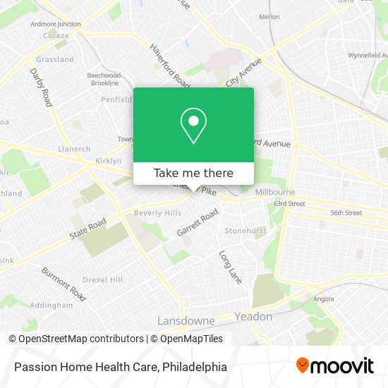 Passion Home Health Care map