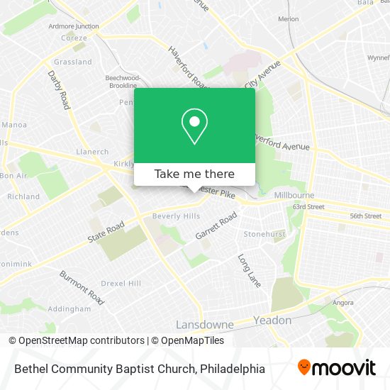 Mapa de Bethel Community Baptist Church