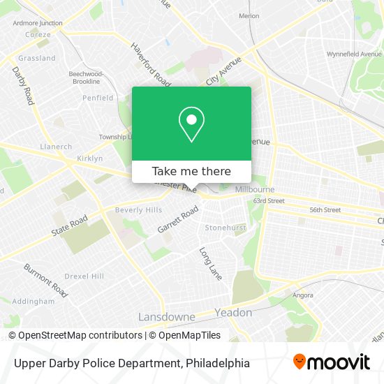 Mapa de Upper Darby Police Department