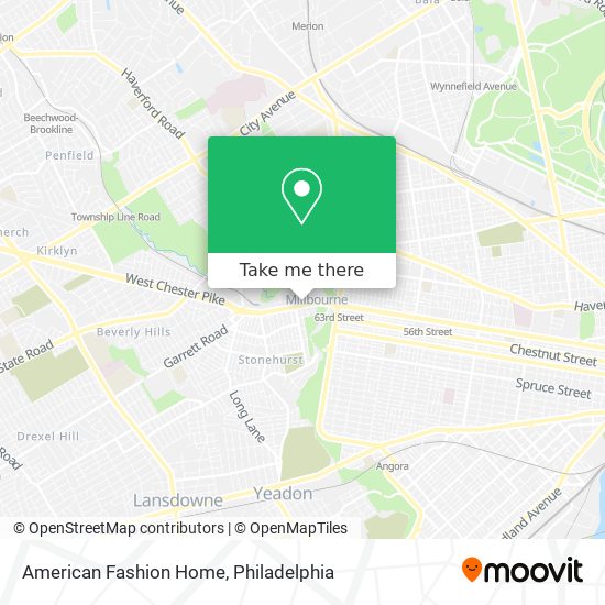 Mapa de American Fashion Home