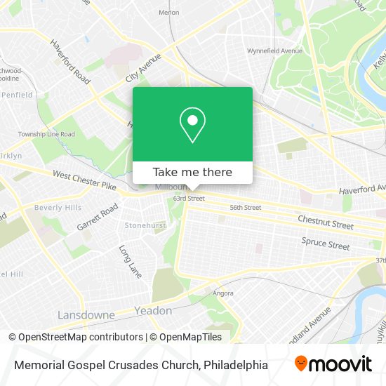 Mapa de Memorial Gospel Crusades Church