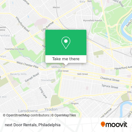 Mapa de next Door Rentals