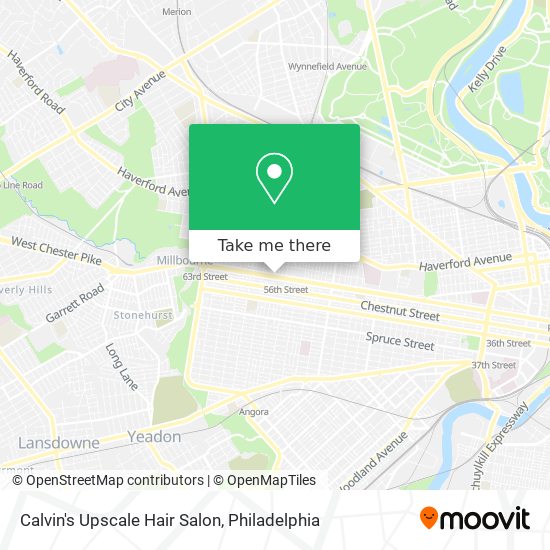 Calvin's Upscale Hair Salon map