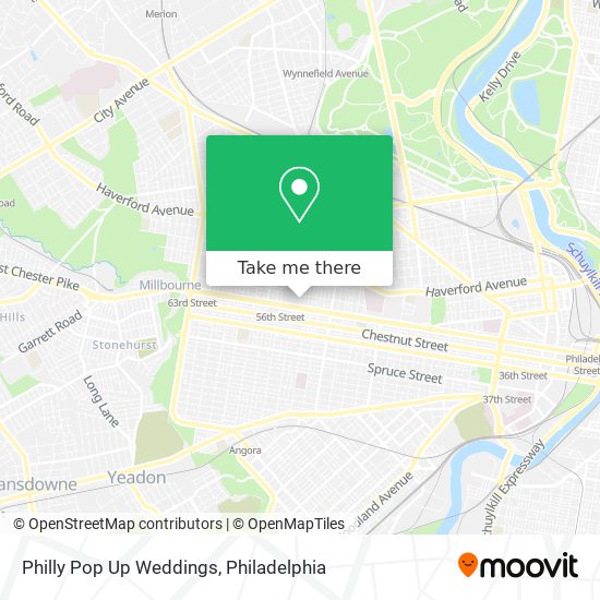 Mapa de Philly Pop Up Weddings