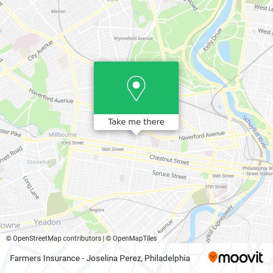 Farmers Insurance - Joselina Perez map