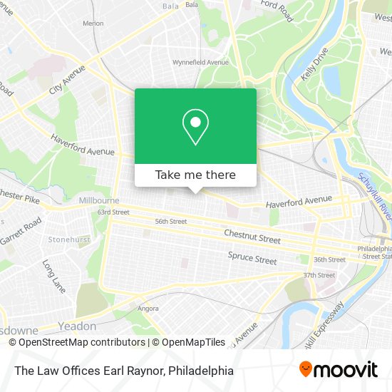 The Law Offices Earl Raynor map