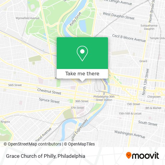 Grace Church of Philly map