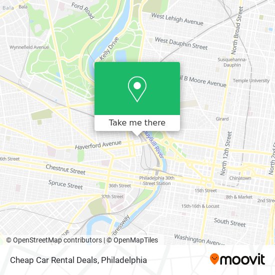 Cheap Car Rental Deals map