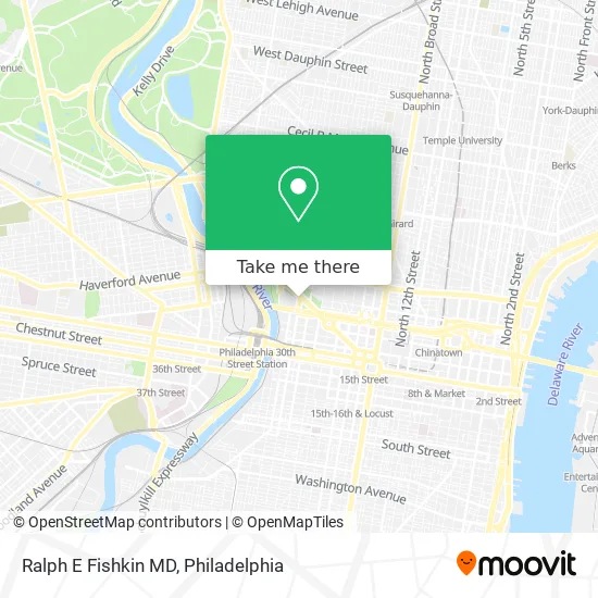 Ralph E Fishkin MD map