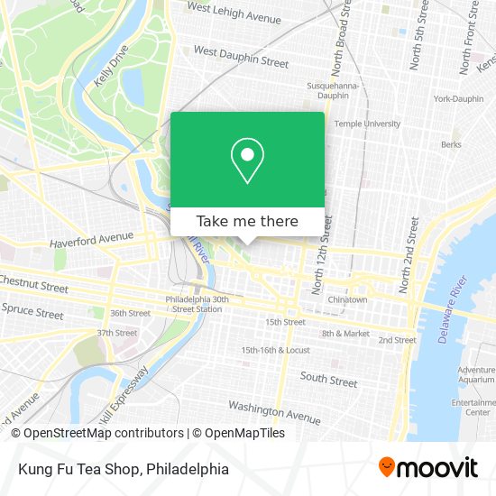 Mapa de Kung Fu Tea Shop