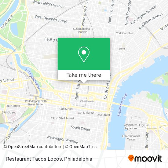 Restaurant Tacos Locos map
