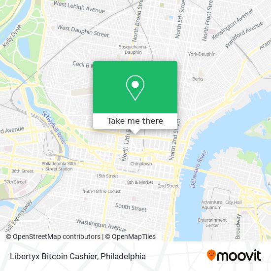 Mapa de Libertyx Bitcoin Cashier