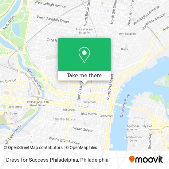 Dress for Success Philadelphia map