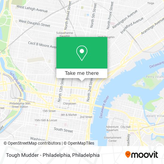 Tough Mudder - Philadelphia map
