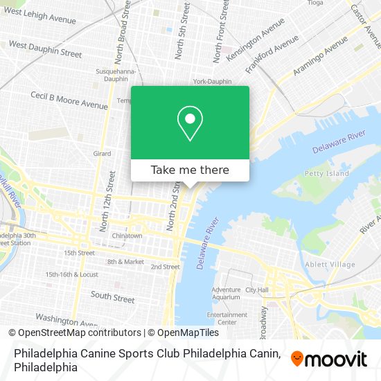 Philadelphia Canine Sports Club Philadelphia Canin map