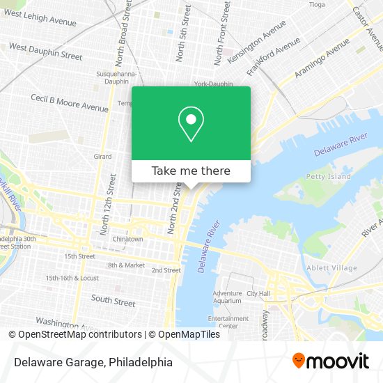 Mapa de Delaware Garage