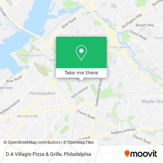 Mapa de D A Villagio Pizza & Grille