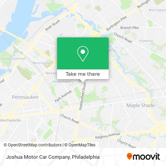 Joshua Motor Car Company map