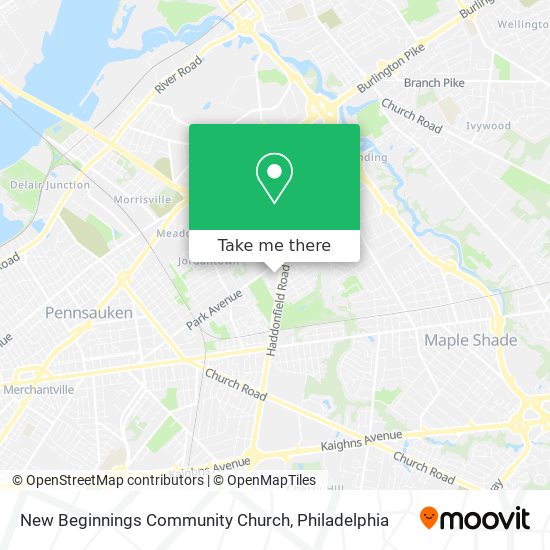 New Beginnings Community Church map