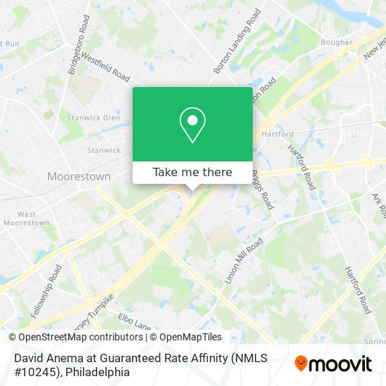 Mapa de David Anema at Guaranteed Rate Affinity (NMLS #10245)