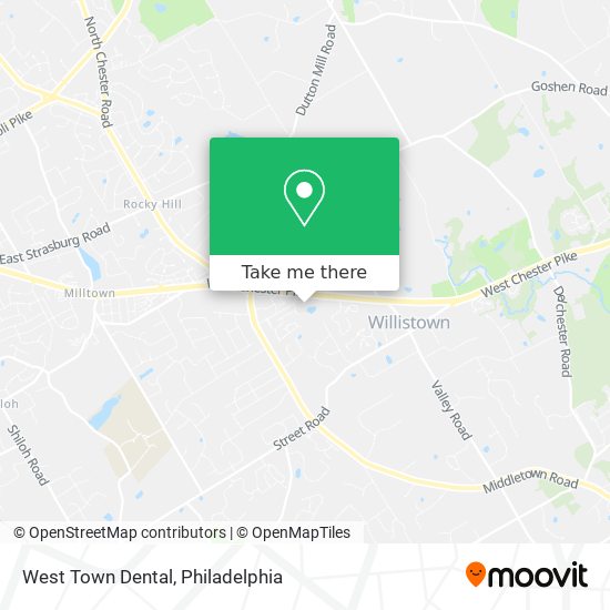 West Town Dental map