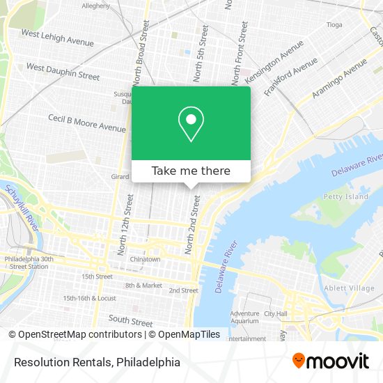 Resolution Rentals map