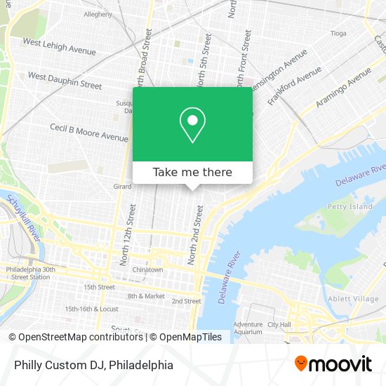 Philly Custom DJ map