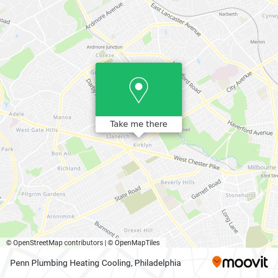 Mapa de Penn Plumbing Heating Cooling