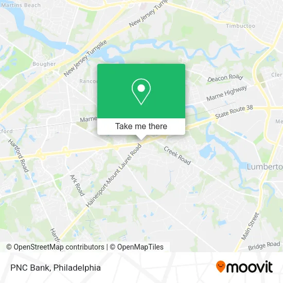 PNC Bank map