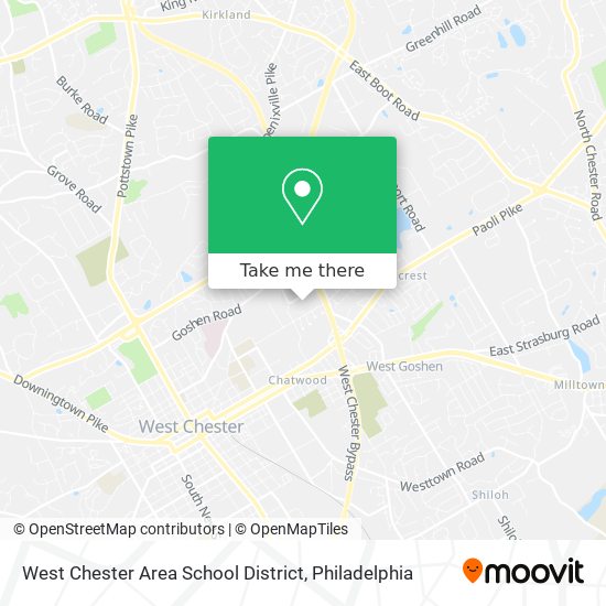 Mapa de West Chester Area School District