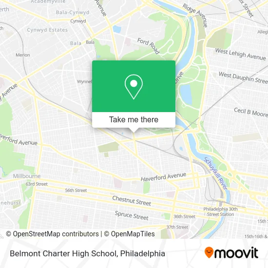 Belmont Charter High School map