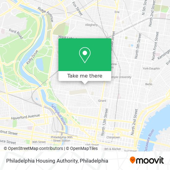 Philadelphia Housing Authority map